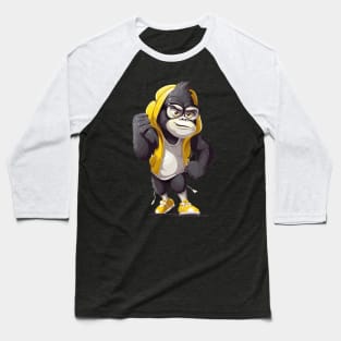 Cartoon monkey in a sweatshirt, ready for action ! Baseball T-Shirt